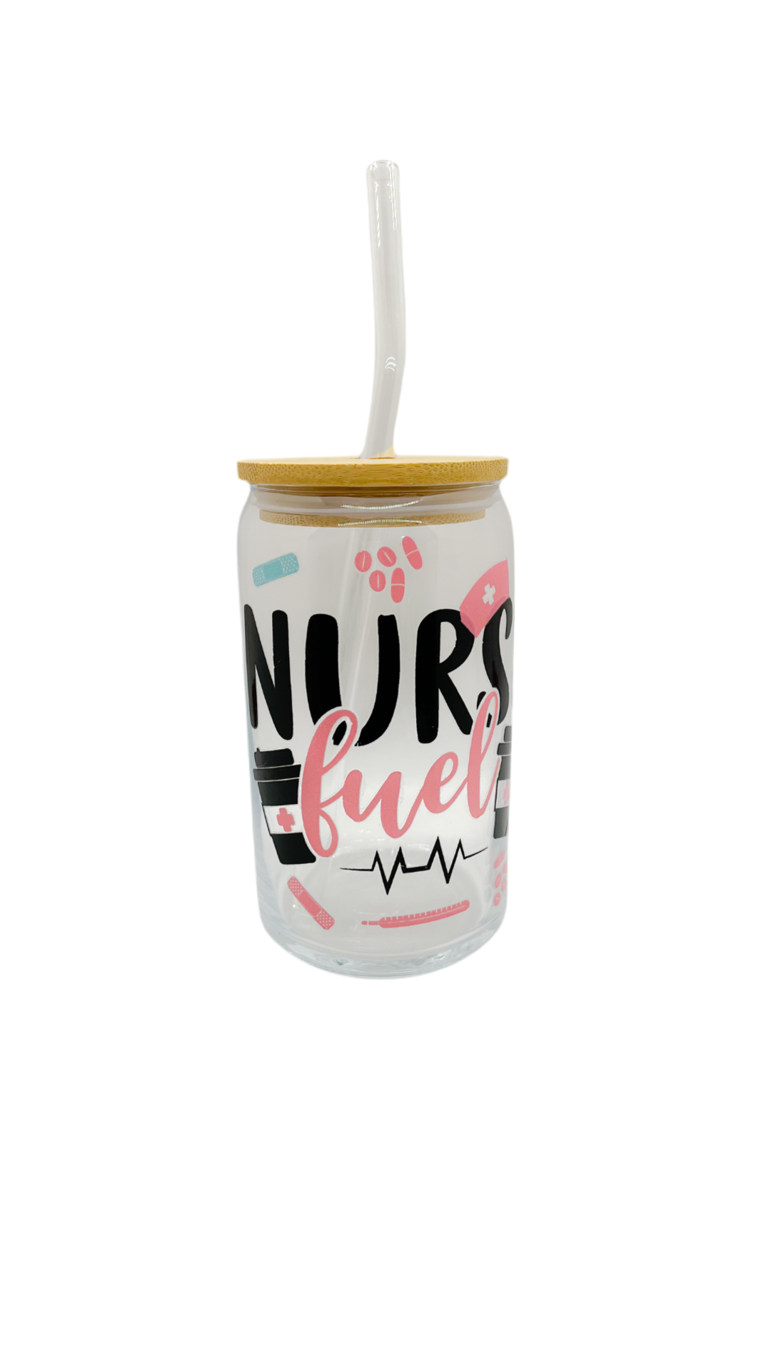 Nurse Fuel Libby Glass Can