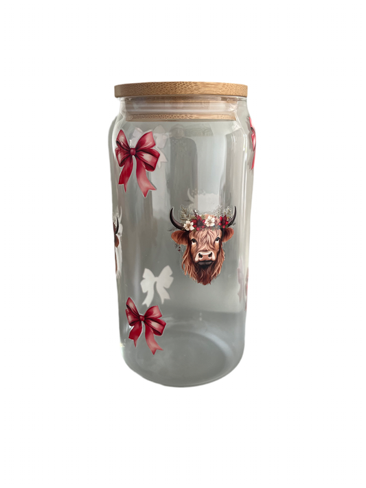 Highland cow Christmas cup