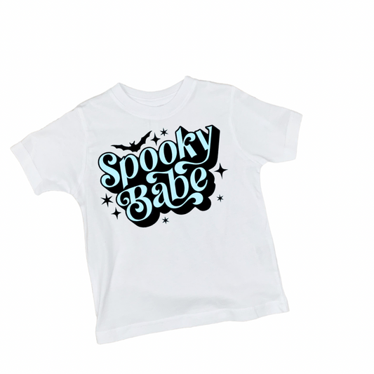 Spooky babe kid’s Tshirt