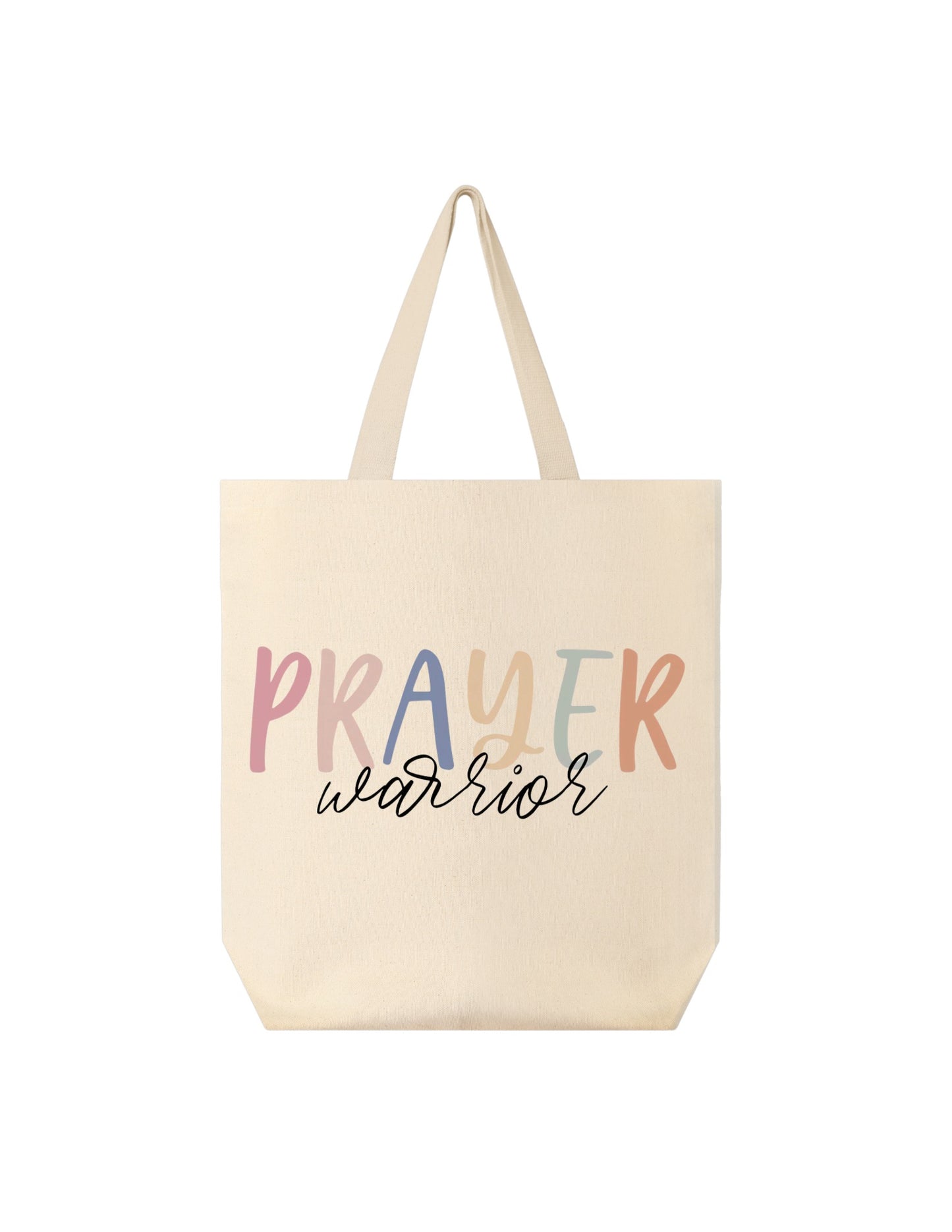 Prayer warrior tote bag