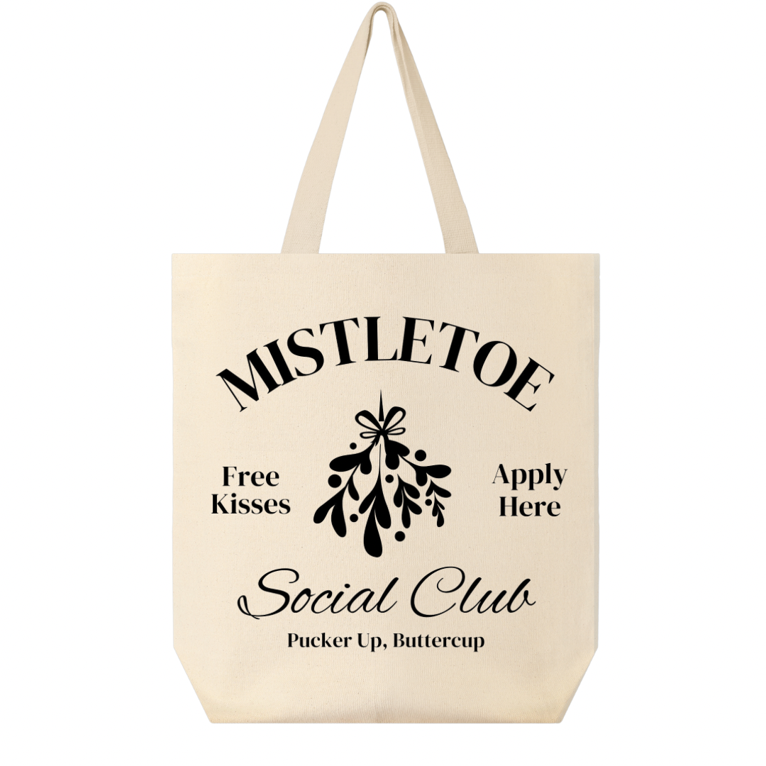 Mistletoe social club tote