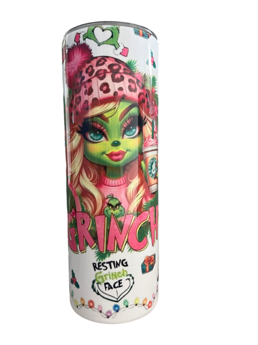 Girl Grinch tumbler