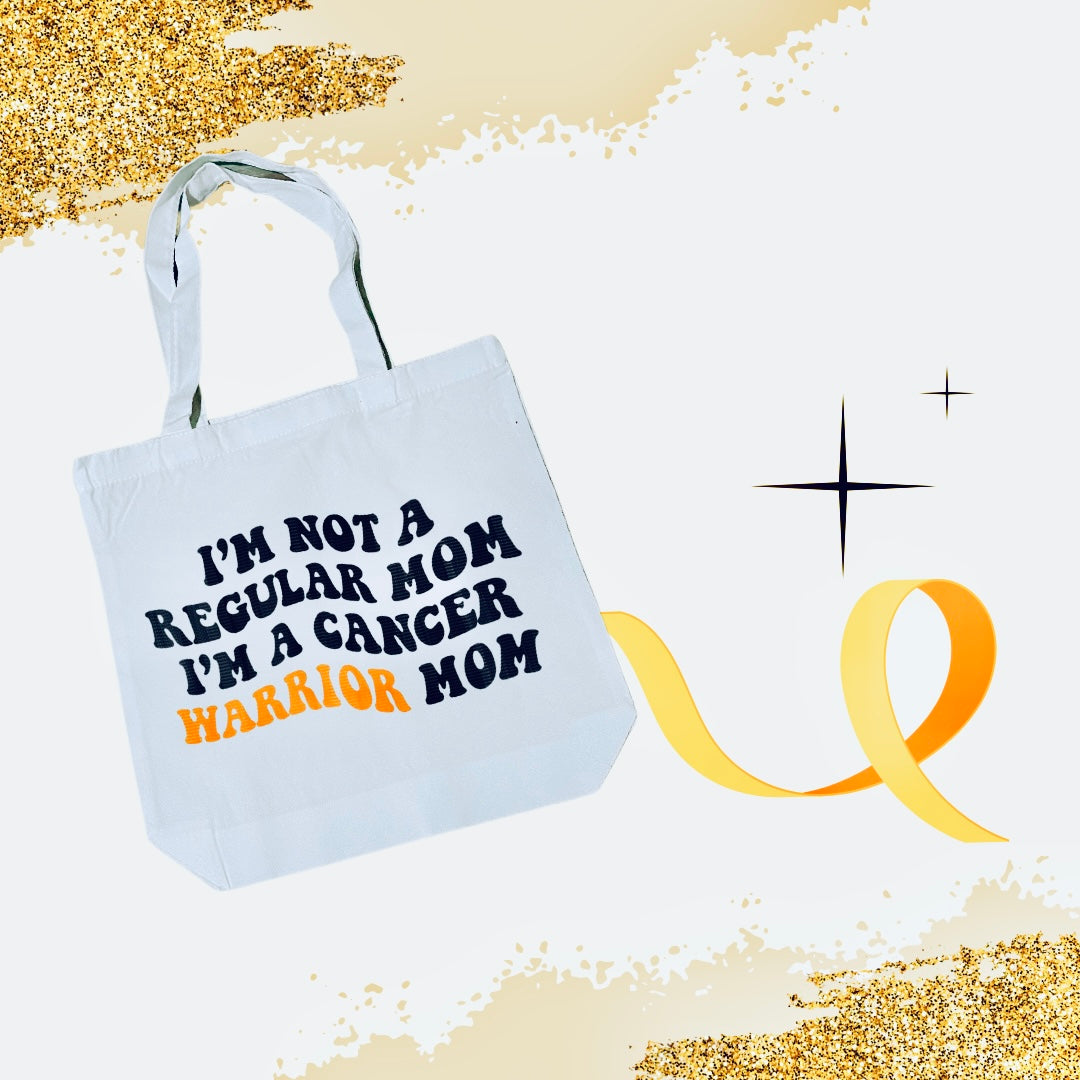 Warrior mom tote bag