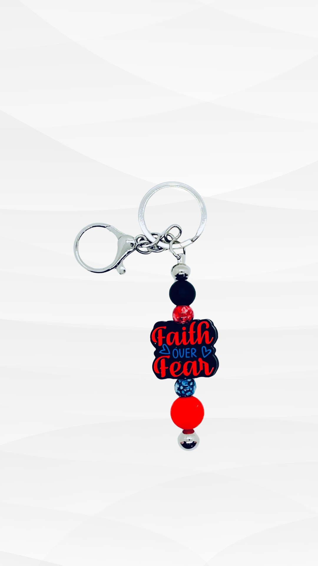 Faith Over Fear Bar Keychain